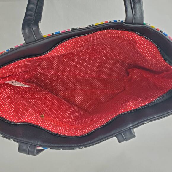 Vintage Betty Boop Lg Tote Cartoon Multicolor Logo Canvas Cosplay Shoulder Bag - Picture 8 of 9